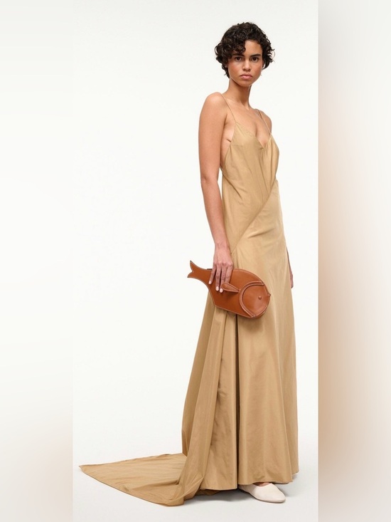 STAUD Dresses & Skirts - STAUD MAXI LEONARDO DRESS FAWN